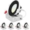 Luxrite 4 Inch LED Recessed Downlights 5CCT 2700K-5000K 15W 1300LM Dimmable Wet Rated IC Rated Black, 4PK LR22632 LR22652-4PK - alternate 1